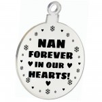 Hanging Acrylic Memorial Christmas Decoration For Nan