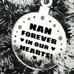 Hanging Acrylic Memorial Christmas Decoration For Nan