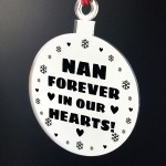 Hanging Acrylic Memorial Christmas Decoration For Nan