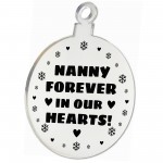 Mum Memorial Hanging Engraved Plaque Bauble Gift Graveside Decor