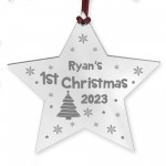 1st Christmas Decoration For Baby Boy Baby Girl Personalised