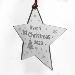 1st Christmas Decoration For Baby Boy Baby Girl Personalised