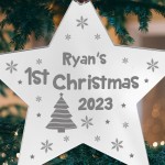 1st Christmas Decoration For Baby Boy Baby Girl Personalised