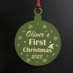 Christmas Tree Decoration For Babys 1st Christmas Personalised