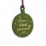 Christmas Tree Decoration For Babys 1st Christmas Personalised