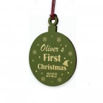 Christmas Tree Decoration For Babys 1st Christmas Personalised