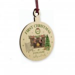 New Home 1st Christmas Tree Decoration Personalised Bauble
