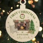 New Home 1st Christmas Tree Decoration Personalised Bauble