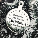 Hanging Memorial Christmas Decoration Mum Dad Nan Grandad