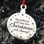Hanging Memorial Christmas Decoration Mum Dad Nan Grandad