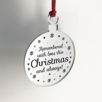 Hanging Memorial Christmas Decoration Mum Dad Nan Grandad