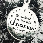 Hanging Memorial Christmas Decoration Mum Dad Nan Grandad