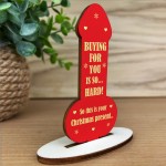 FUNNY RUDE Christmas Gift For Him Her Mum Dad Brother Sister
