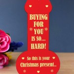 FUNNY RUDE Christmas Gift For Him Her Mum Dad Brother Sister