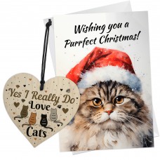 Christmas Card From The Cat Funny Card For Cat Mum Dad Funny