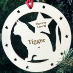 Christmas Memorial Tree Decoration For Cat Personalised