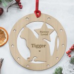 Christmas Memorial Tree Decoration For Cat Personalised