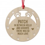 Dog Memorial Decoration For Christmas Tree Personalised Memorial