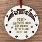 Dog Memorial Decoration For Christmas Tree Personalised Memorial