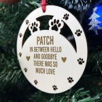 Dog Memorial Decoration For Christmas Tree Personalised Memorial