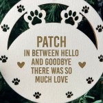 Dog Memorial Decoration For Christmas Tree Personalised Memorial