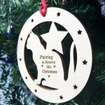 Christmas Memorial Decoration For Cat Engraved Hanging Bauble