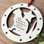 Cat Memorial Christmas Tree Decoration Engraved Bauble Cat