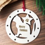 Cat Christmas Decoration Merry Catmas Wooden Christmas Decor