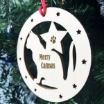 Cat Christmas Decoration Merry Catmas Wooden Christmas Decor