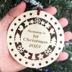 Personalised 1st Christmas Decoration For Daughter Son Baby Girl