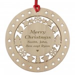 Personalised Christmas Tree Decoration Engraved Bauble