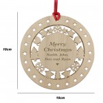 Personalised Christmas Tree Decoration Engraved Bauble