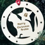 Christmas Tree Decoration For Cat Personalised Cat Bauble