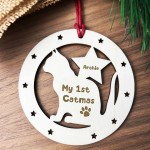 Christmas Tree Decoration My 1st Catmas Personalised Cat Bauble