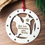 Christmas Tree Decoration Our 1st Christmas With Cat Bauble