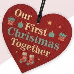 Our First Christmas Together Tree Bauble Couple Gifts Boyfriend 