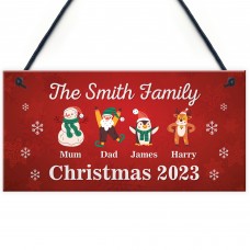 Christmas Decoration For Family Personalised Christmas Sign