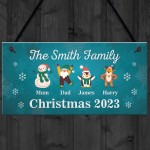 Christmas Decoration For Family Personalised Christmas Sign