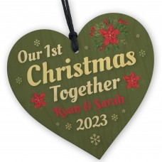 Our 1st Christmas Together Gift Personalised Decoration