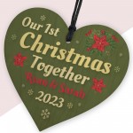 Our 1st Christmas Together Gift Personalised Decoration