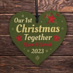 Our 1st Christmas Together Gift Personalised Decoration