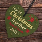 Our 1st Christmas Together Gift Personalised Decoration