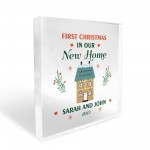 First Christmas In Our New Home Plaque Personalised Decoration