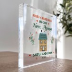 First Christmas In Our New Home Plaque Personalised Decoration