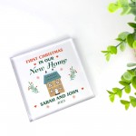 First Christmas In Our New Home Plaque Personalised Decoration