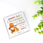 1st Christmas As My Grandad Gift Personalised Plaque Gift