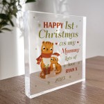 1st Christmas As My Mummy Gift Personalised Plaque Gift For Mum