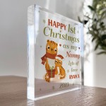 1st Christmas As My Nanny Gift Personalised Plaque Nanny Gift