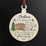 Christmas Bauble For Dad Remembrance Christmas In Heaven