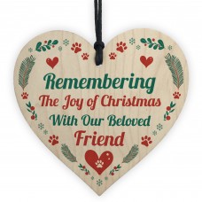 Pet Memorial Christmas Tree Decoration Hanging Heart Bauble